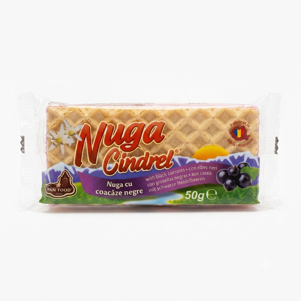 Nuga Cindrel cu Coacăze Negre 50 g