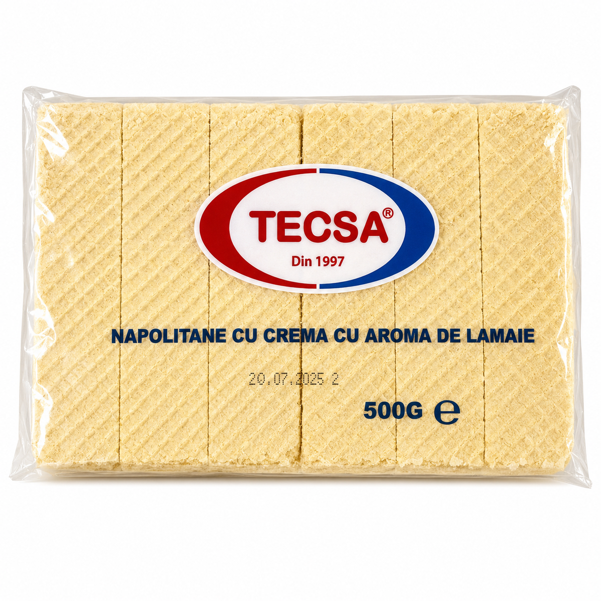 TECSA Gaufrettes Crème Saveur Citron 500g