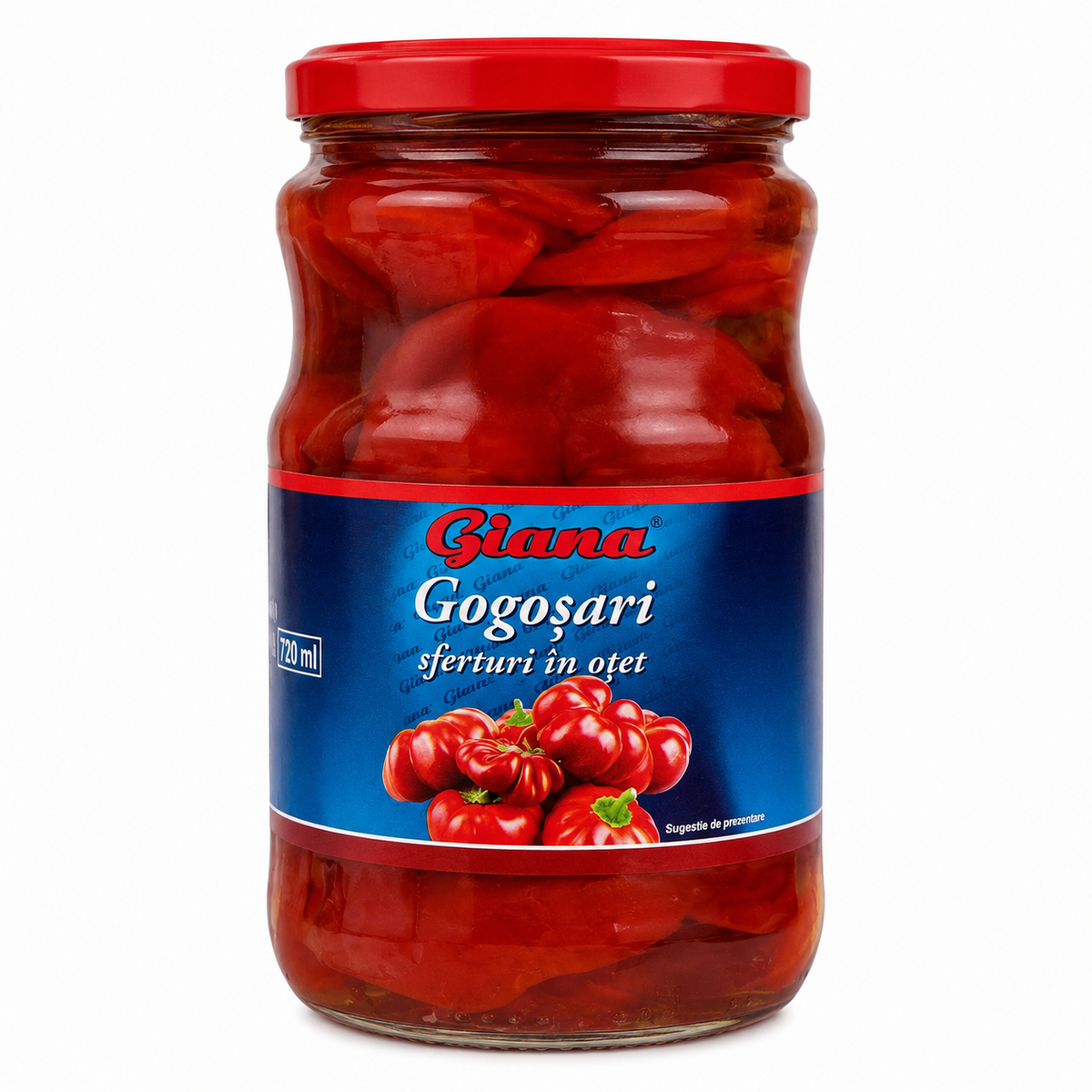 Giana Poivrons Gogoșari en Quartiers au Vinaigre 680g