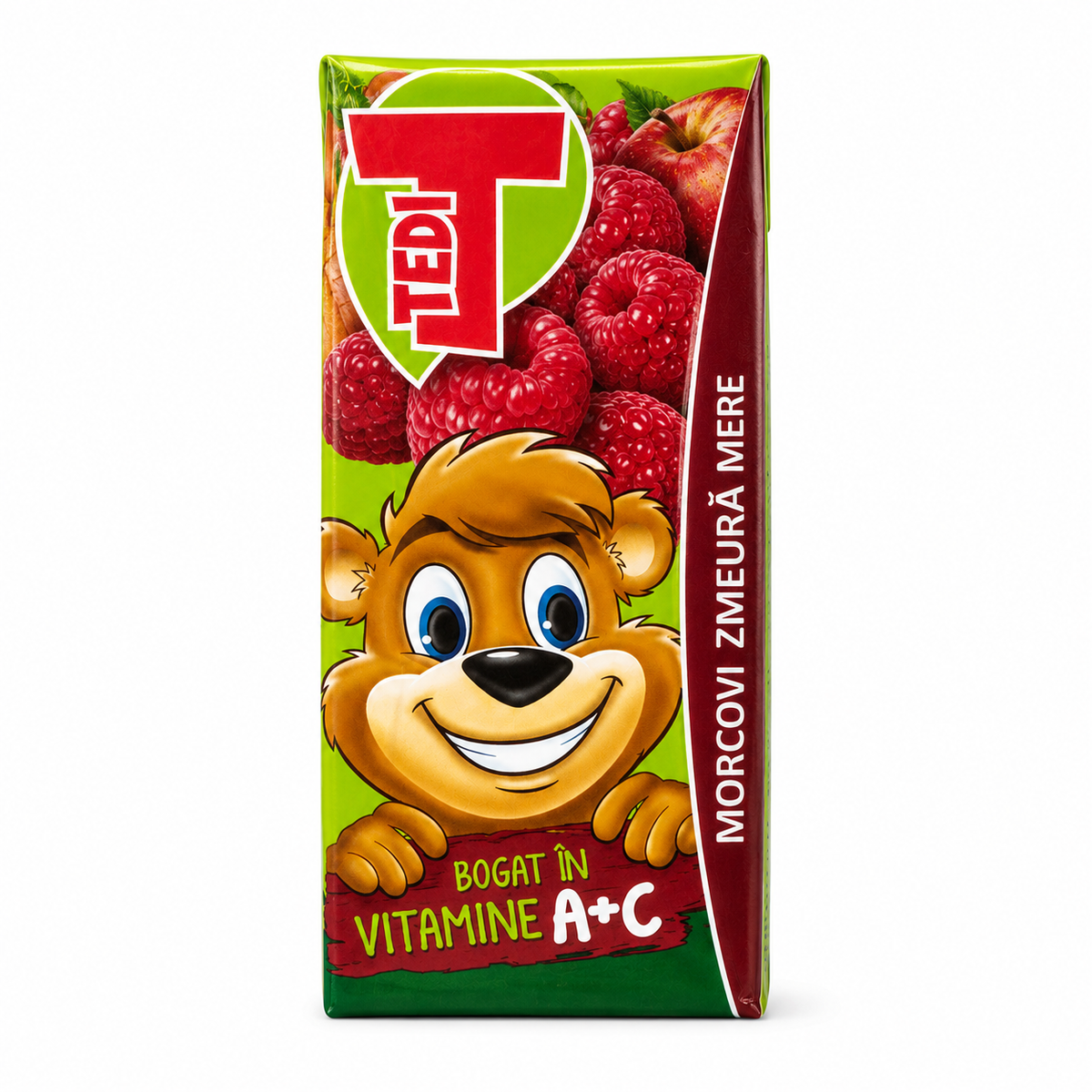 Tedi Jus de carotte, framboise et pomme 200 ml