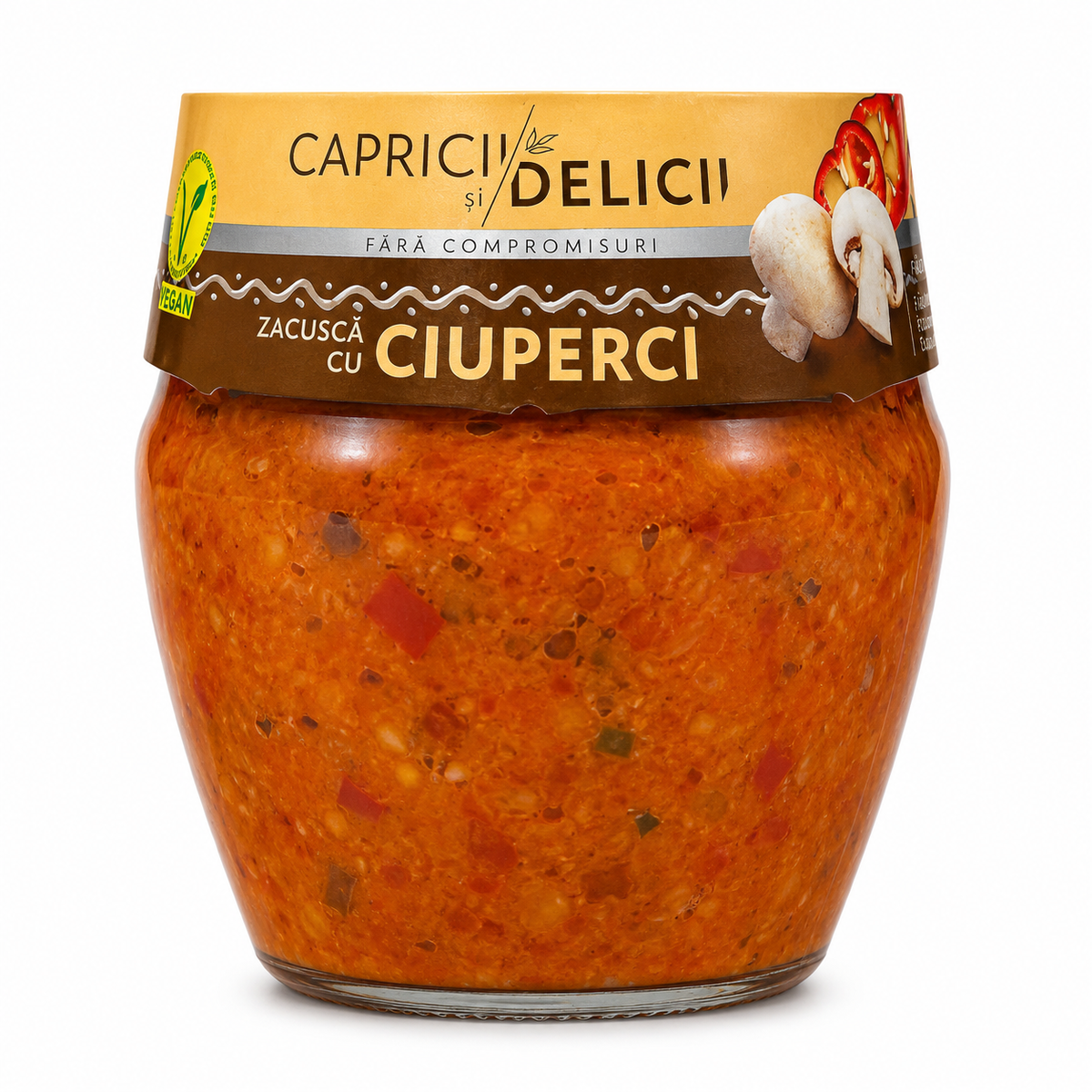 Capricii și Delicii Zacusca aux Champignons 525g