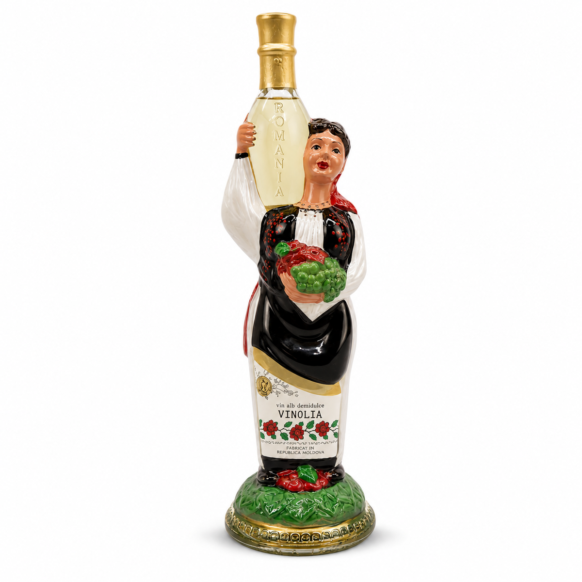 Vinolia Vin Blanc Demi-doux en Bouteille Décorative Traditionnelle 750 ml