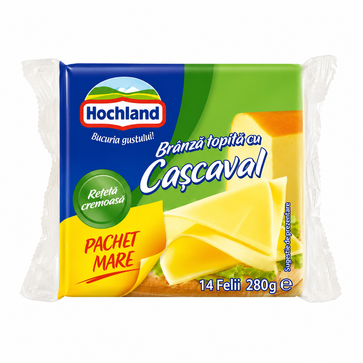 Hochland Fromage fondu aux tranches de Cașcaval 280 g
