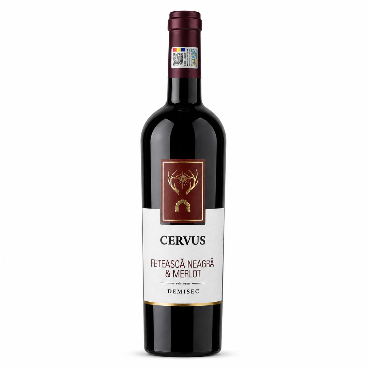 Cervus Fetească Neagră & Merlot Vin Rouge Demi-sec 750ml