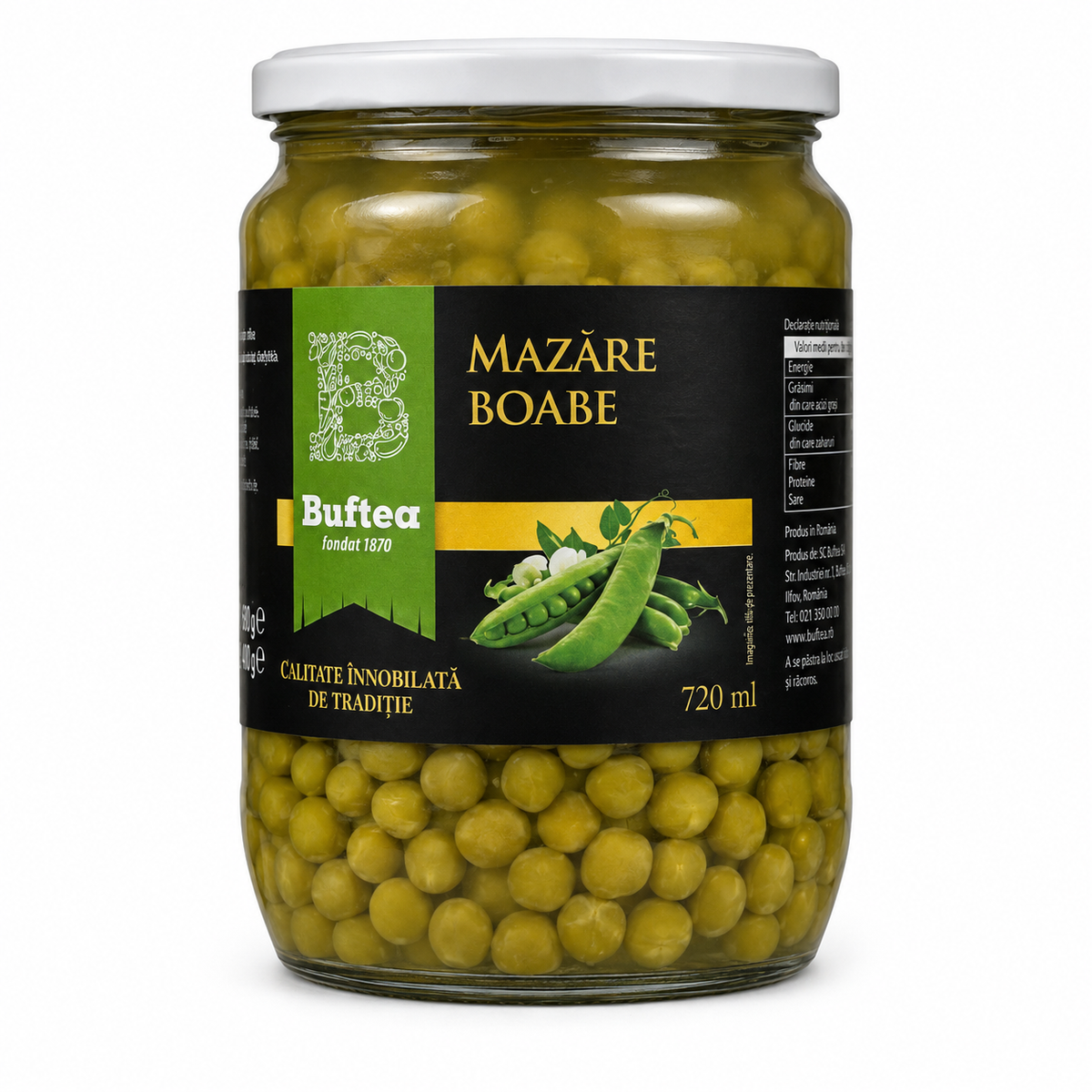 Buftea Petits pois 680g
