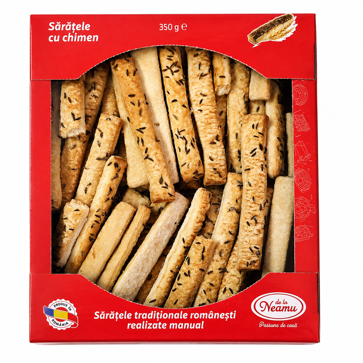 De la Neamu Craquelins traditionnels roumains au cumin – 350 g