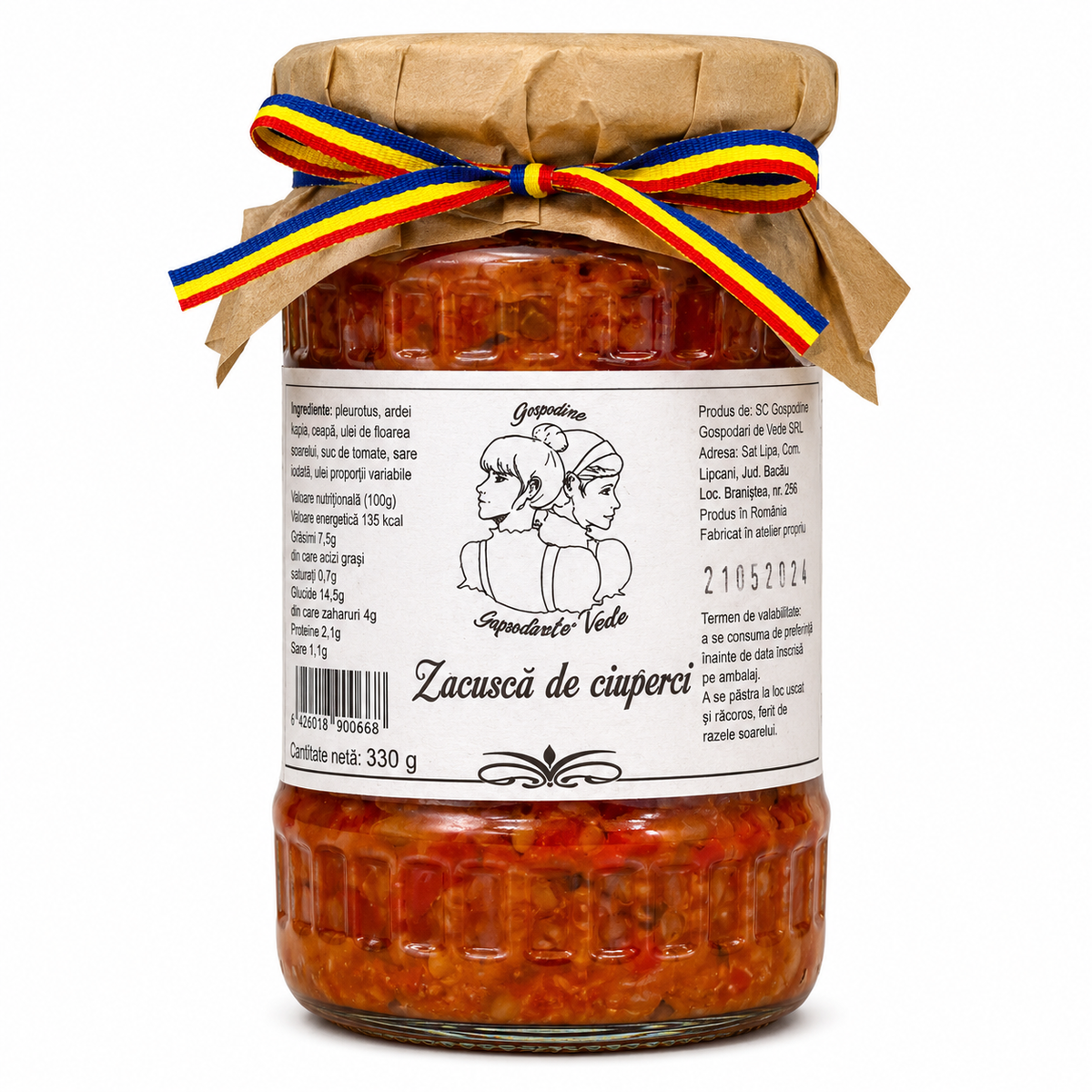 La bonne humeur des dames Zacusca aux champignons 330g
