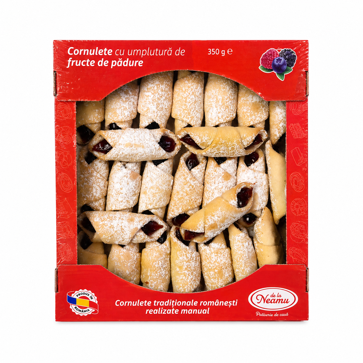 de la Neamu Cornulețe cu Umplutură de Fructe de Pădure 350g