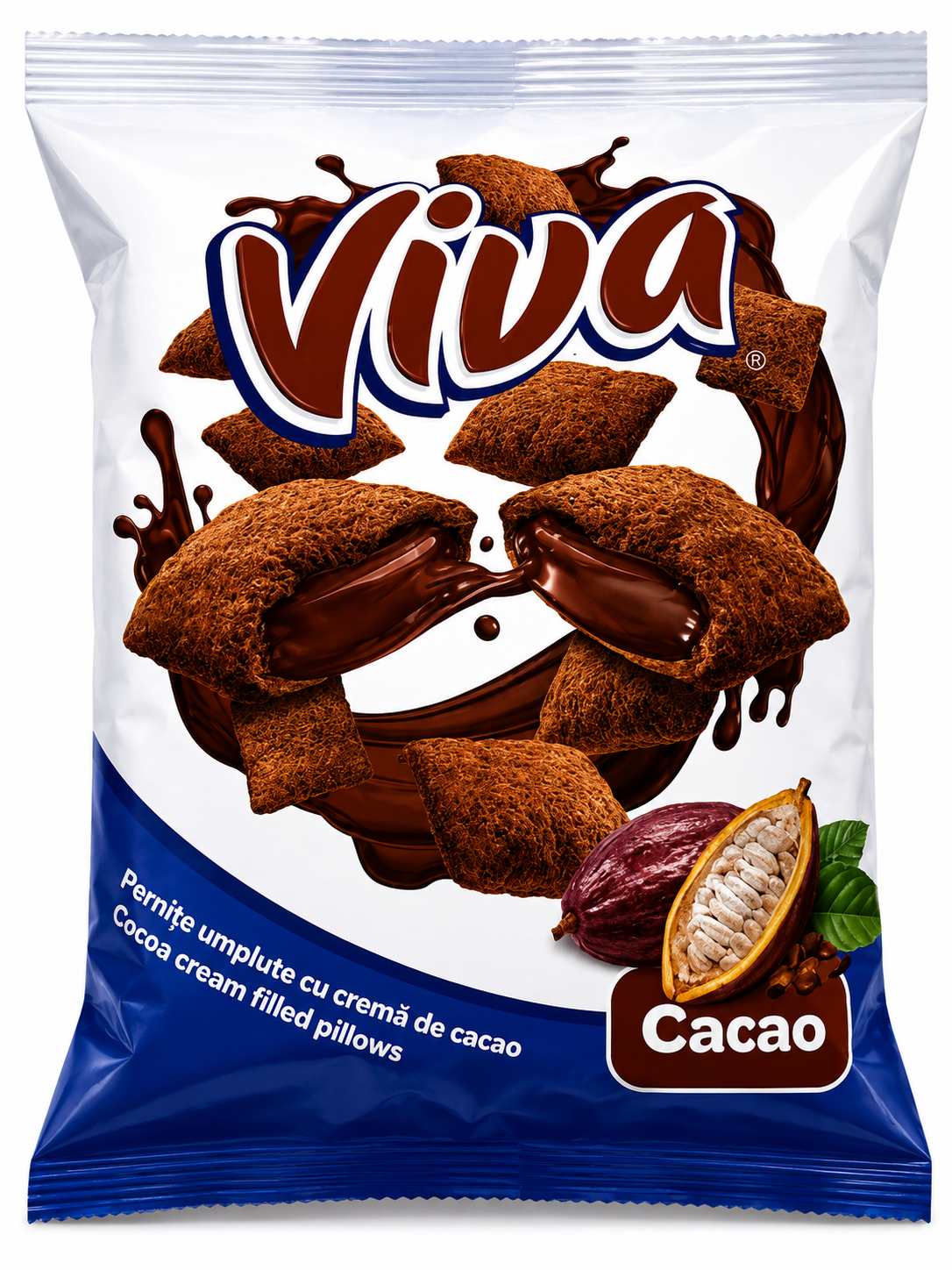 Viva Pillow Snacks à la crème de cacao 200g