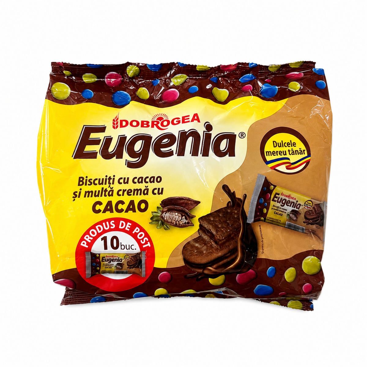 Eugenia Biscuiți cu Cacao și Multă Cremă cu Cacao 10 buc