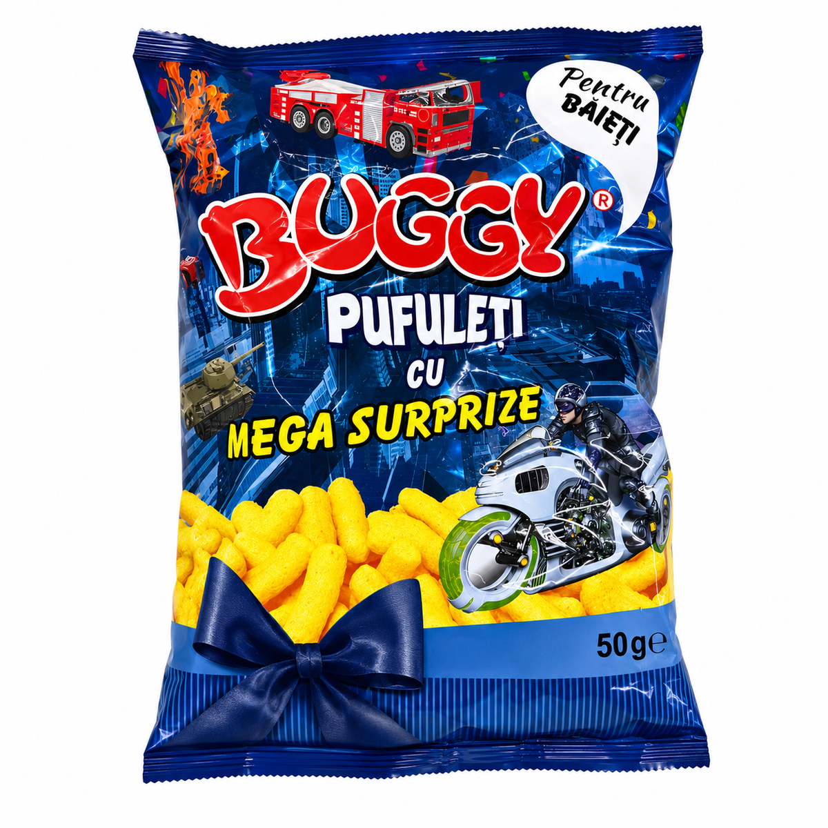 BUGGY Pufuleți avec Mega Surprise pour Garçons 50 g