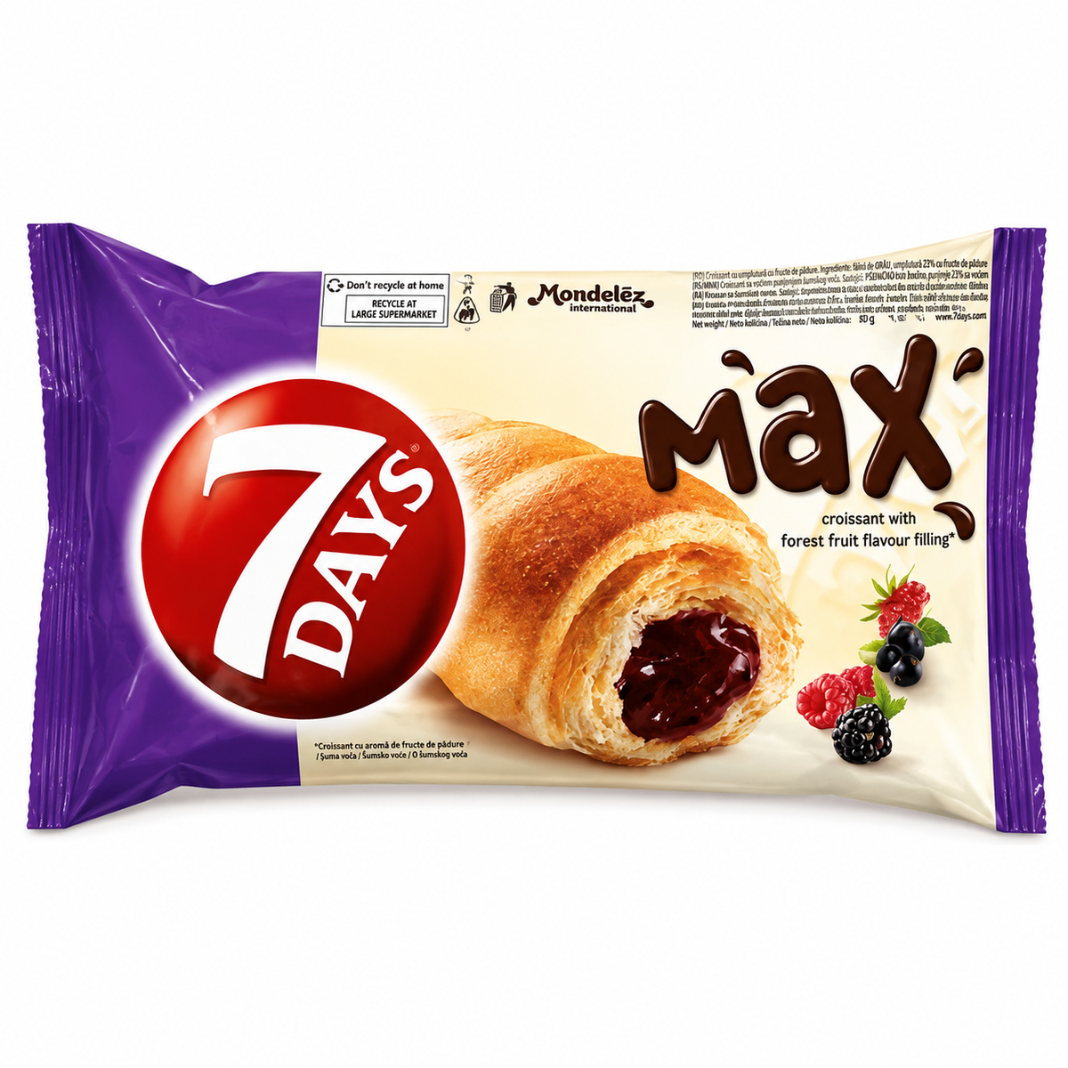7Days Max croissant crème aux fruits des bois 80G