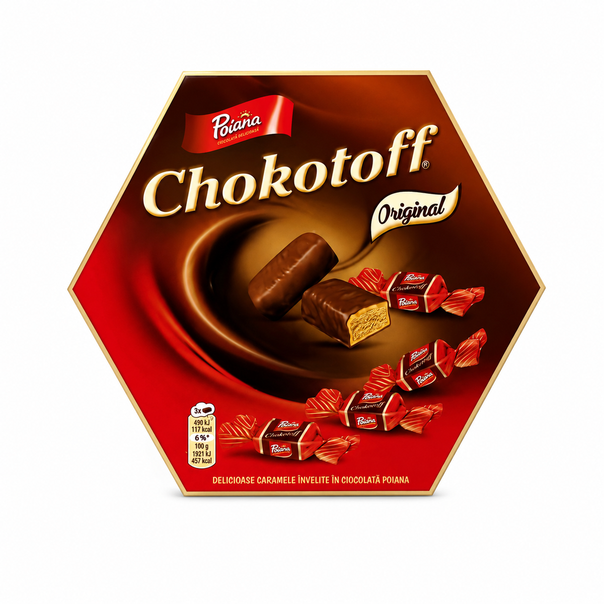 Poiana Chokotoff Original – Caramele învelite în ciocolată