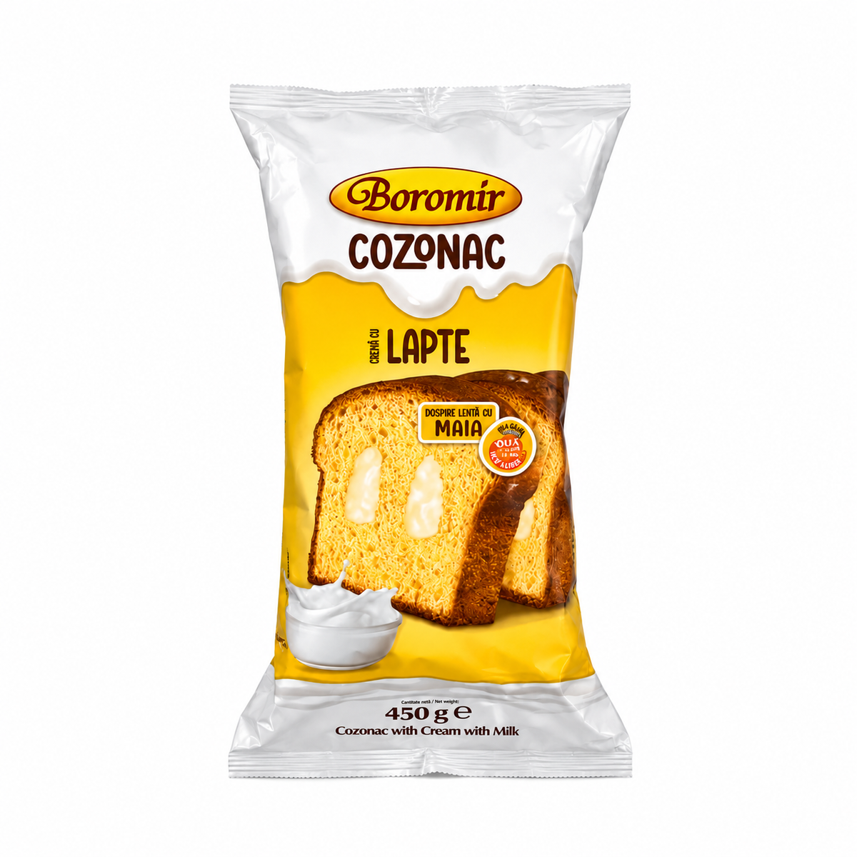 Boromir Cozonac cu Cremă de Lapte 450 g