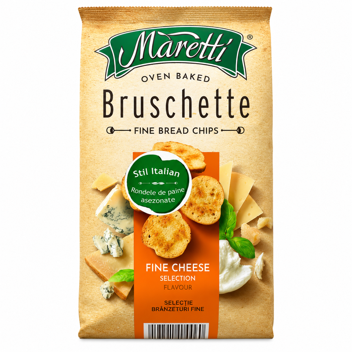 Maretti Bruschette Chips cu Selecție Fină de Brânzeturi 70 g