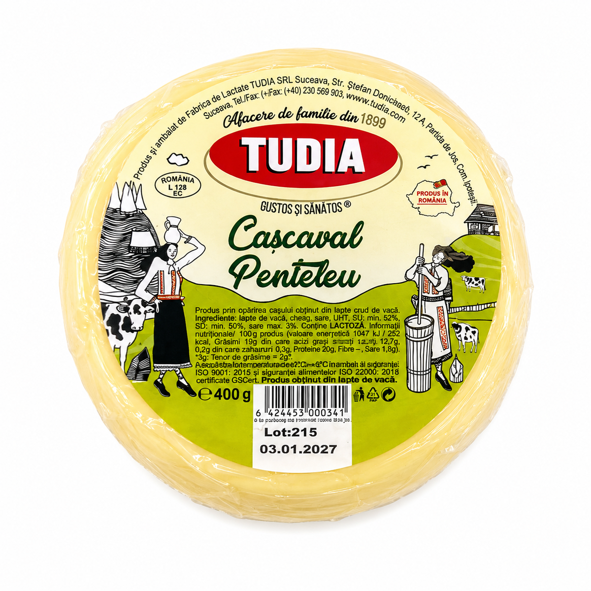 Tudia fromage Penteleu 400g