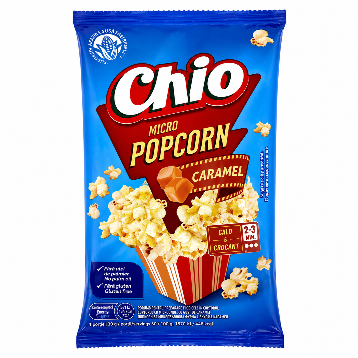 Chio Micro Popcorn cu Caramel 80 g