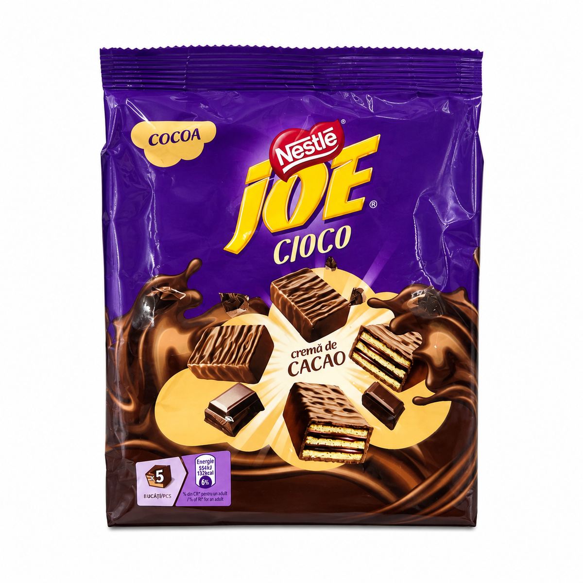 Nestlé JOE Gaufrettes au Chocolat avec Crème au Cacao 160g