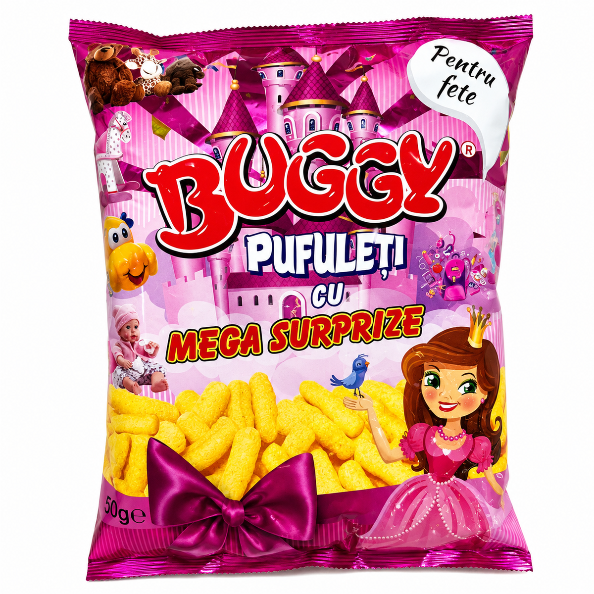 BUGGY Pufuleți avec Mega Surprise pour filles 50 g