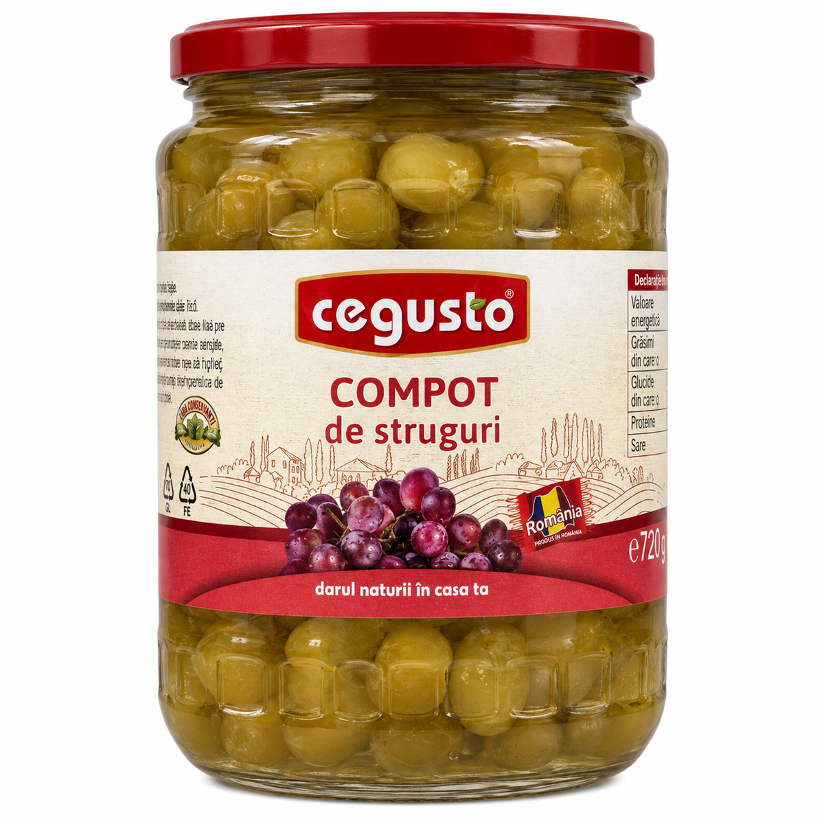 Cegusto Compote de raisins 720g