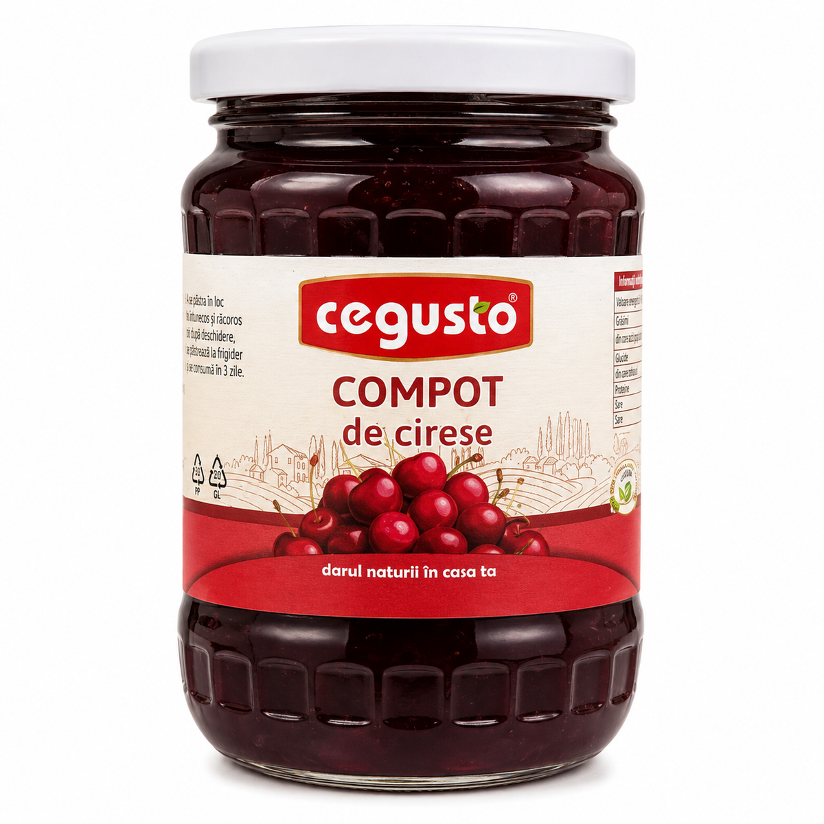 Cegusto Compote de Cerises 720g