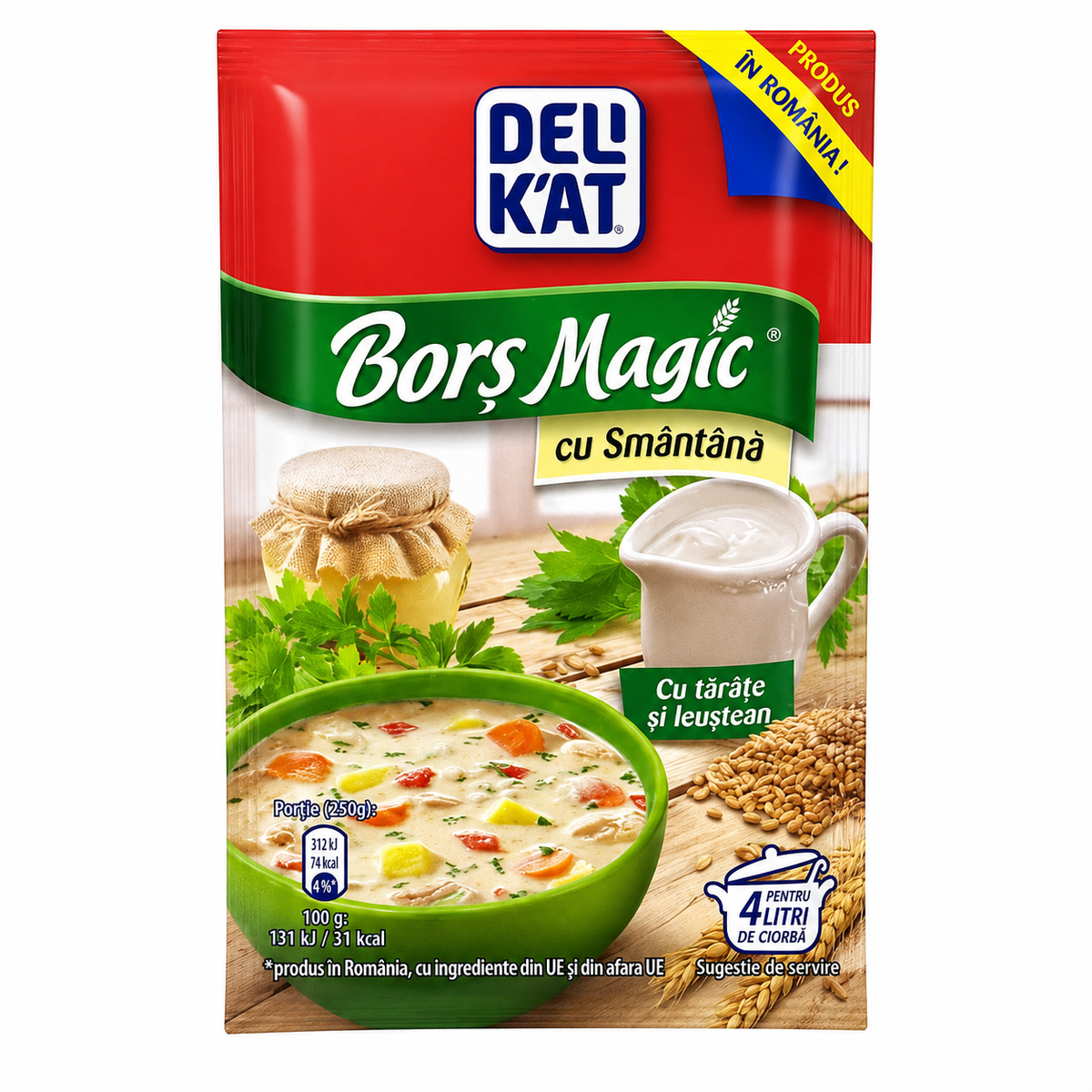 Delikat Borș Magic à la Crème, Son et Livèche 38 g