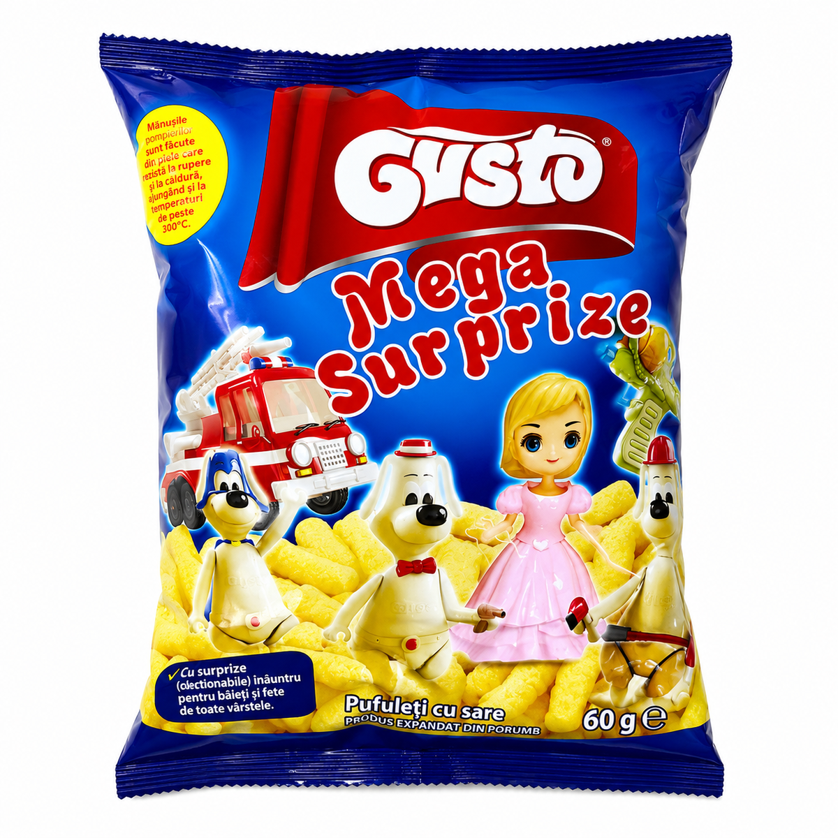 Gusto Mega Surprise Pufuleți au Sel 60 g