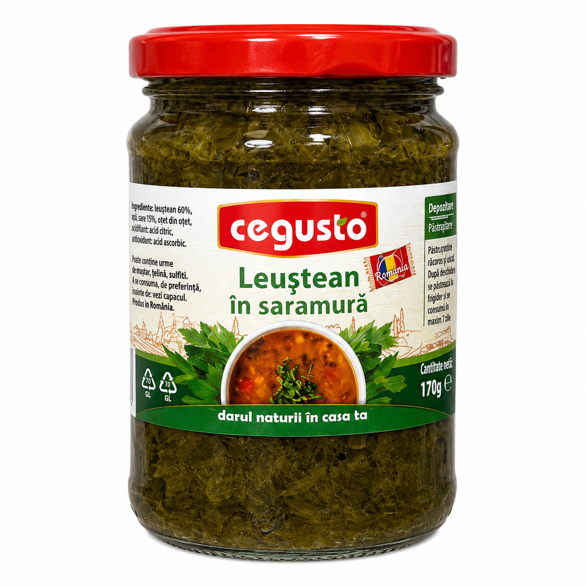 Cegusto Livèche en Saumure 300g