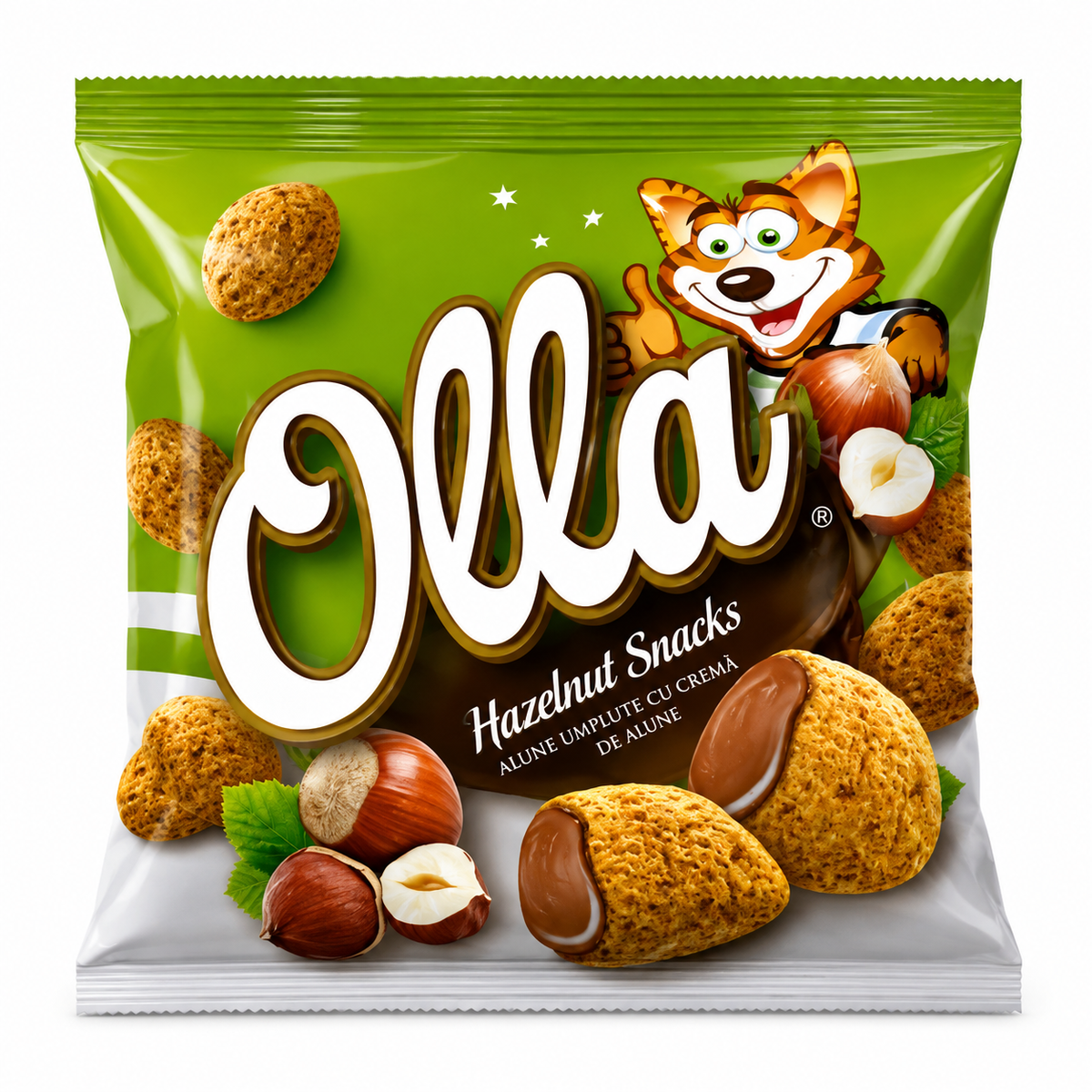 Olla Alune Umplute cu Cremă de Alune Hazelnut Snacks 100g