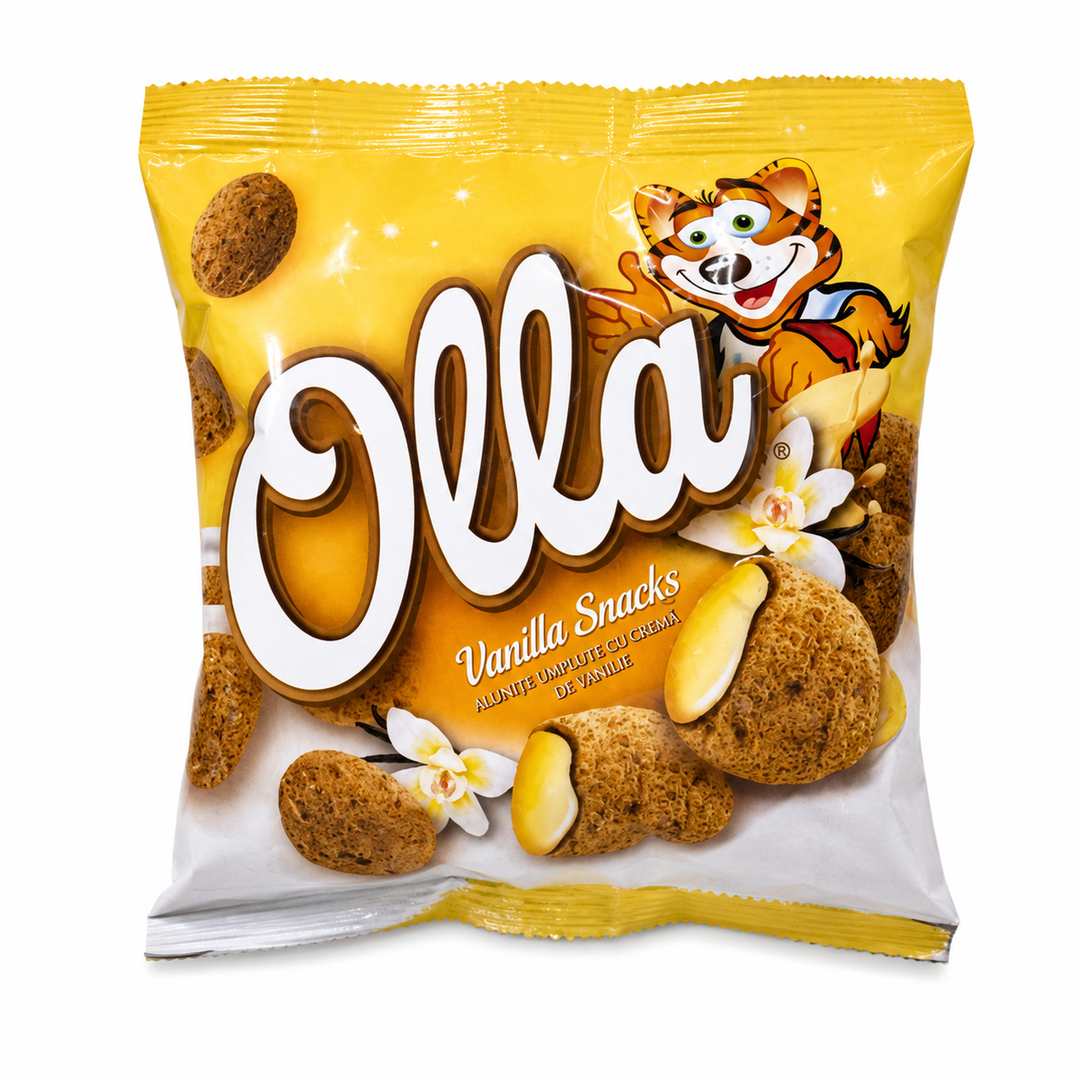 Olla Vanilla Snacks – Alune Umplute cu Cremă de Vanilie 100g