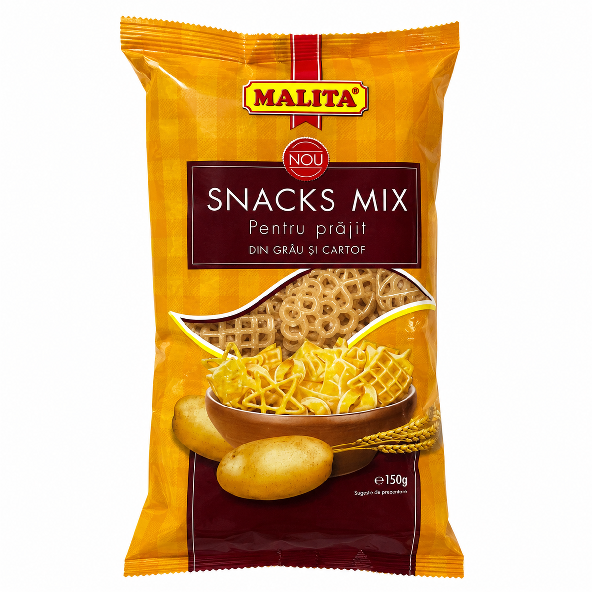 Malita Snacks Mix pentru Prăjit din Grâu și Cartof 150 g