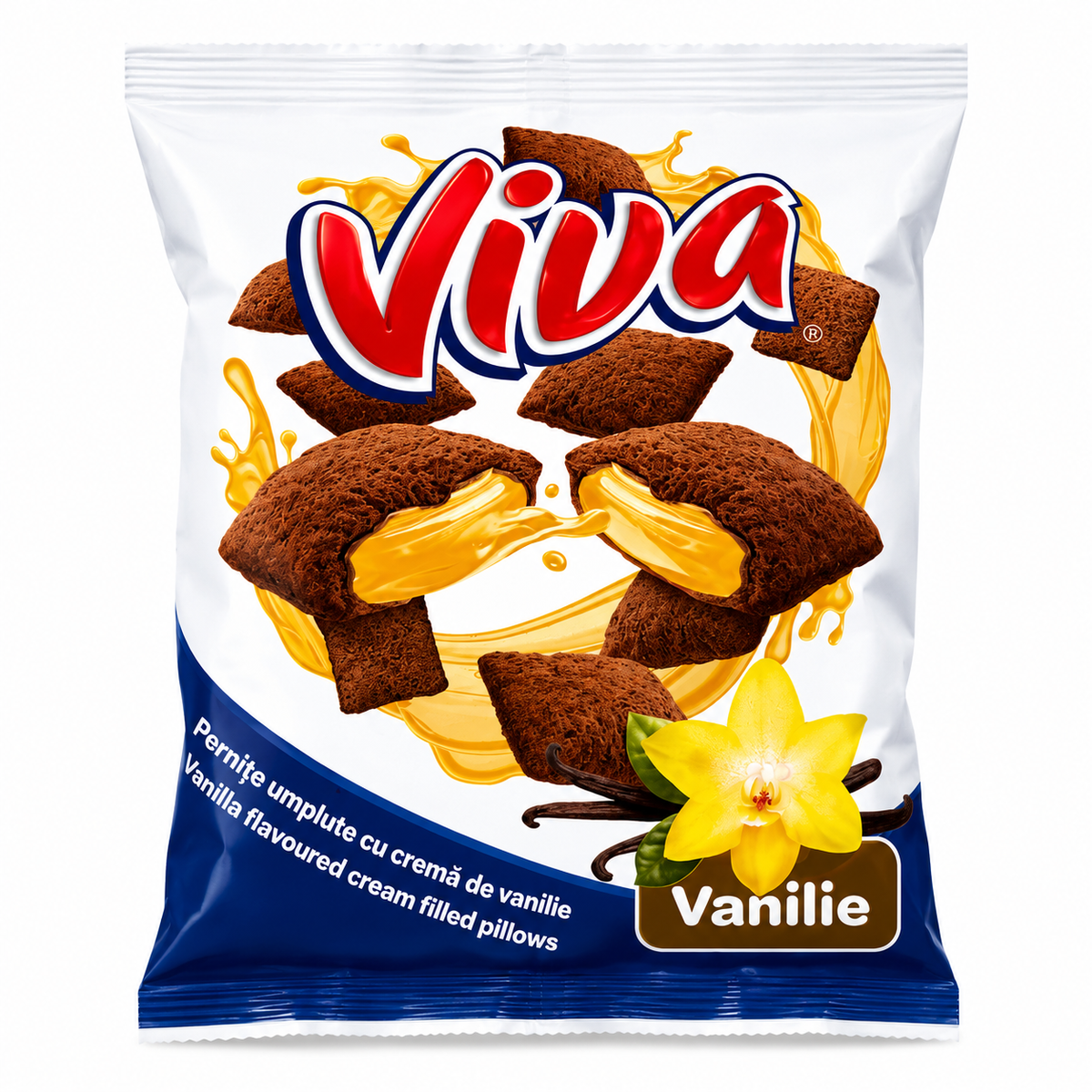 Viva Pillow Snacks Crème Vanille 200g