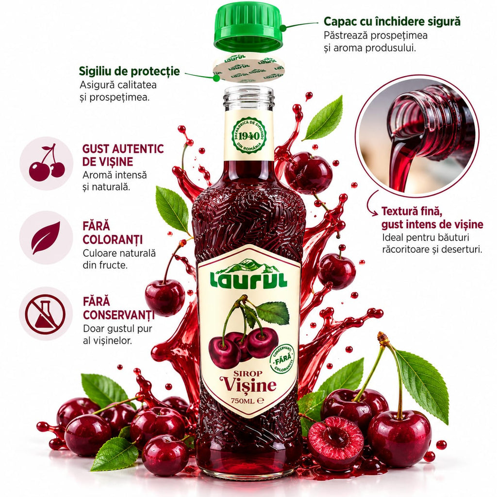 Laurul sirop de visine 750ml